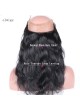 Elwigs Pre Plucked 360 Lace Frontal With Baby Hair 100% indian Remy Human Hair body wave Natural Black 10-22inch